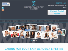 Tablet Screenshot of lloyd-derm.com